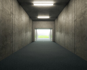 Sports Stadium Tunnel Entrance © alswart