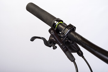 Mountain bicycle handle with a brake lever