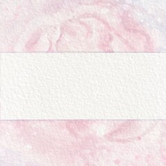 Template watercolor card with peonies for wedding invitations, birthday, March 8, mother’s, Valentine's Day and other holidays. White text frame. For designers, websites, posters, for printed products