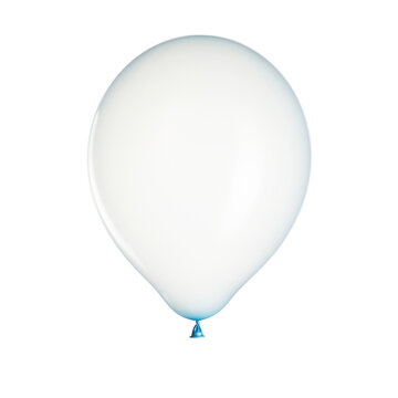 Isolated balloon on white background. Studio photo.