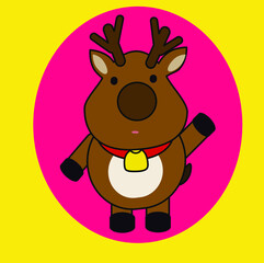 Fototapeta premium cute deer vector