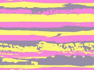 Color Strips. Simpless. Vector Watercolor. Fashionable Hand Lines. Grunge Texture. Cloth, Textile Design, Linen, Fabric.