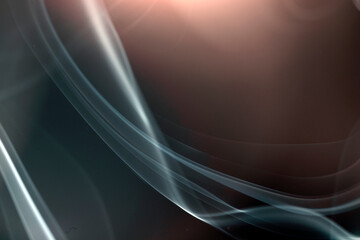 photo of drifting smoke in the dark, background.