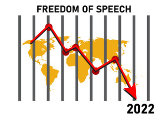 The decay of the freedom of speech all over the world - 514843449
