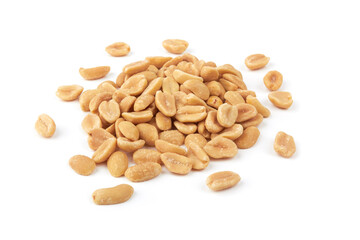 Salted peanuts isolated