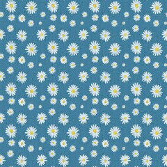 chamomile flowers pattern print