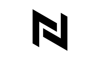 brand alphabet N letter logo