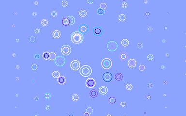 Light Pink, Blue vector layout with circle shapes.