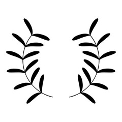 Floral wreath with leaves for wedding, Wreaths depicting an award, achievement 