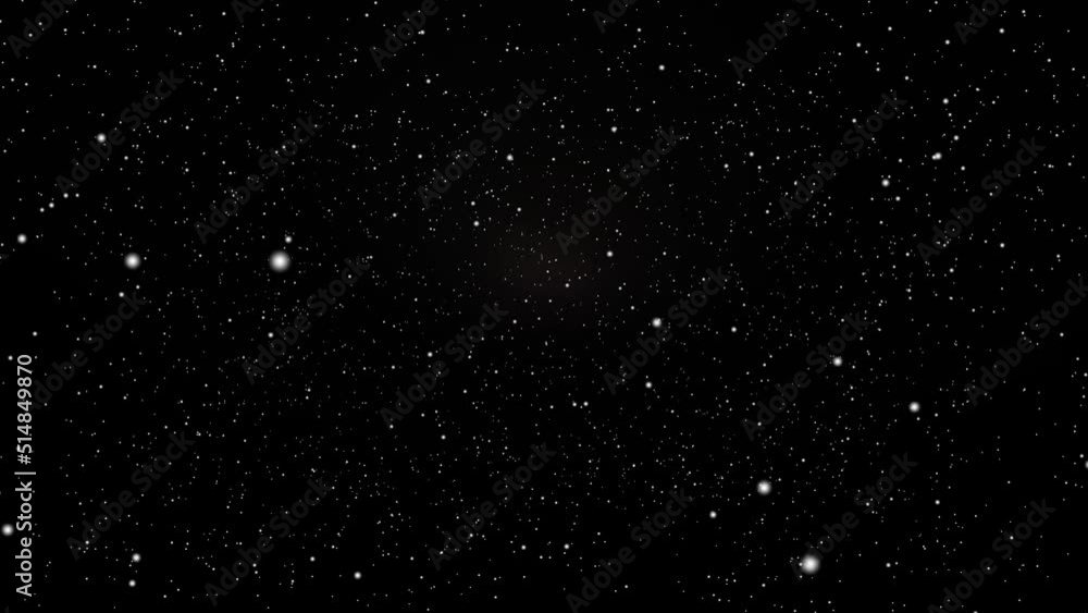 Wall mural abstract space background stars zoom in. asteroid fly. for titles, intro, logo reveal, effect, style