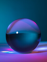 Crystal Ball on Blue background