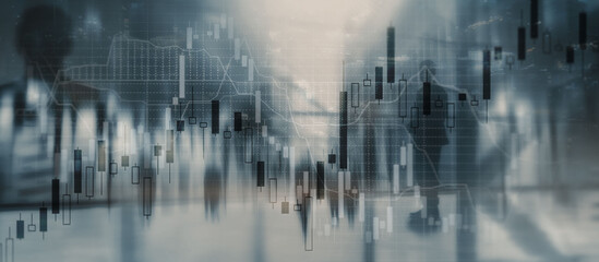 Stock market chart. Abstract background for presentation