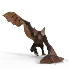 Fototapeta premium 3d-illustration of an isolated creepy fantasy werebat