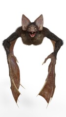 3d-illustration of an isolated creepy fantasy werebat