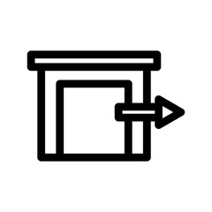 exit icon or logo isolated sign symbol vector illustration - high quality black style vector icons

