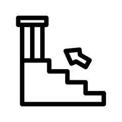 exit icon or logo isolated sign symbol vector illustration - high quality black style vector icons

