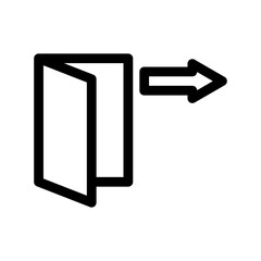 exit icon or logo isolated sign symbol vector illustration - high quality black style vector icons

