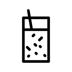 juice icon or logo isolated sign symbol vector illustration - high quality black style vector icons
