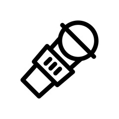 mic icon or logo isolated sign symbol vector illustration - high quality black style vector icons
