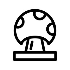 mushroom icon or logo isolated sign symbol vector illustration - high quality black style vector icons
