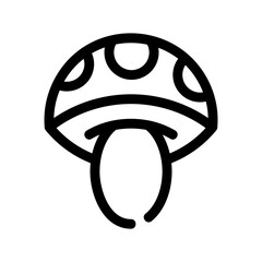 mushroom icon or logo isolated sign symbol vector illustration - high quality black style vector icons
