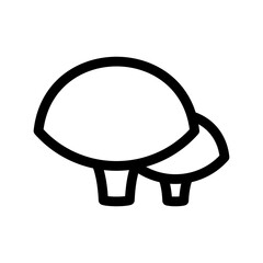 mushroom icon or logo isolated sign symbol vector illustration - high quality black style vector icons
