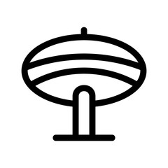 mushroom icon or logo isolated sign symbol vector illustration - high quality black style vector icons
