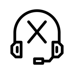 mute icon or logo isolated sign symbol vector illustration - high quality black style vector icons
