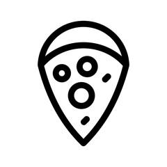 pizza icon or logo isolated sign symbol vector illustration - high quality black style vector icons
