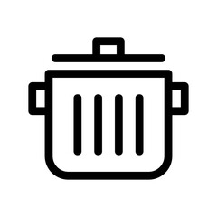 pot icon or logo isolated sign symbol vector illustration - high quality black style vector icons
