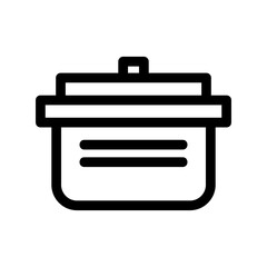 pot icon or logo isolated sign symbol vector illustration - high quality black style vector icons
