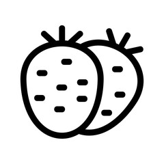 strawberry icon or logo isolated sign symbol vector illustration - high quality black style vector icons
