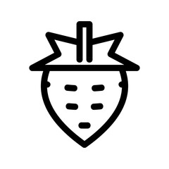 strawberry icon or logo isolated sign symbol vector illustration - high quality black style vector icons
