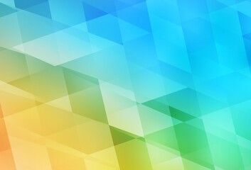 Light Blue, Yellow vector background in polygonal style.