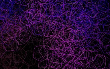 Dark Purple, Pink vector template with chaotic shapes.