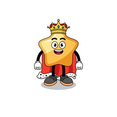 Mascot Illustration of star king