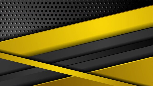 Abstract corporate geometric tech background with perforated texture. Seamless looping motion design. Video animation Ultra HD 4K 3840x2160