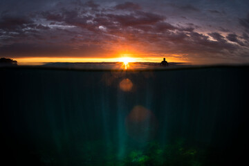 Sunrise over the ocean, Sydney, Australia
