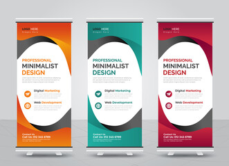 Business Roll up Banner Design Template