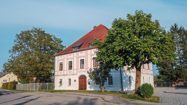 Typische Architektur einer typisch bayerischen Stadt in Bad F&uuml;ssing, Aigen An Inn.
