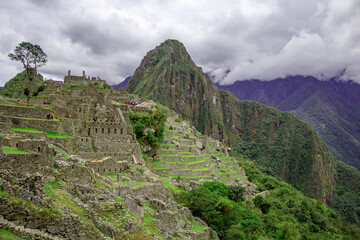 Photographs of the citadel of Machupicchu in Cusco Peru.