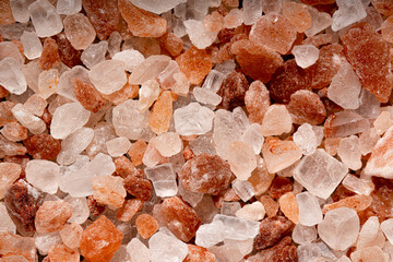 Himalayan Pink Salt Textured Background Extreme Macro