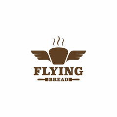 Flying bread logo