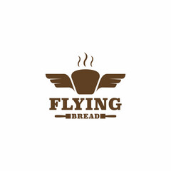 Flying bread logo
