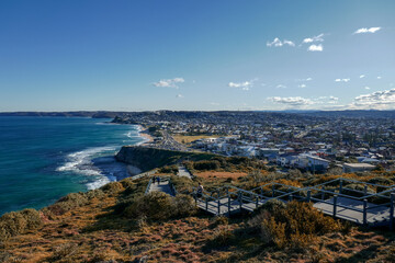 The view of Newcastle,  the east coast of NSW Australia