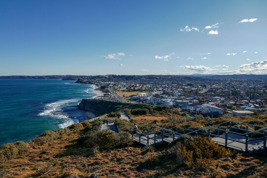 The view of Newcastle,  the east coast of NSW Australia