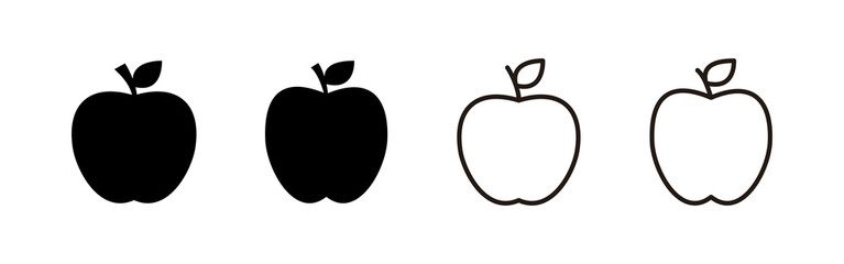Apple icon vector. Apple sign and symbols for web design.