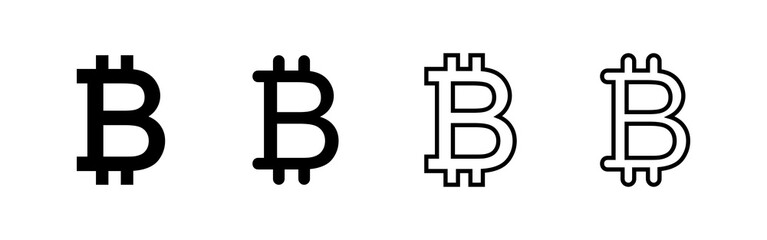 Bitcoin icon vector. bitcoin sign and symbol. payment symbol. cryptocurrency logo