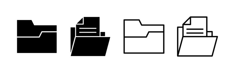 Folder icon vector. folder sign and symbol
