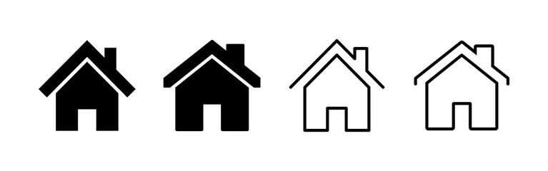 House icon vector. Home sign and symbol